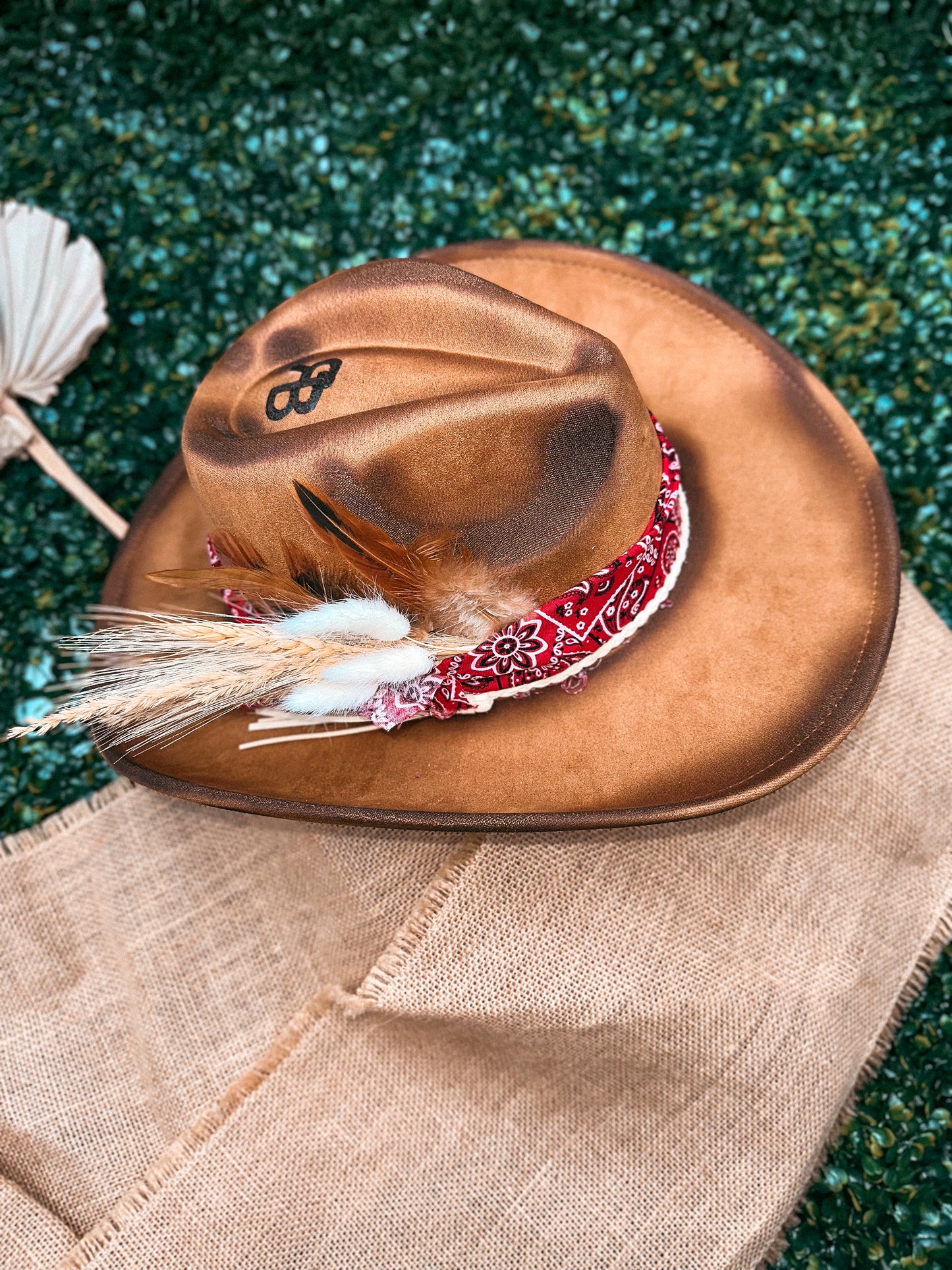 Redbird Exclusive "Howdy Honey" Vegan Suede Cowboy Hat
