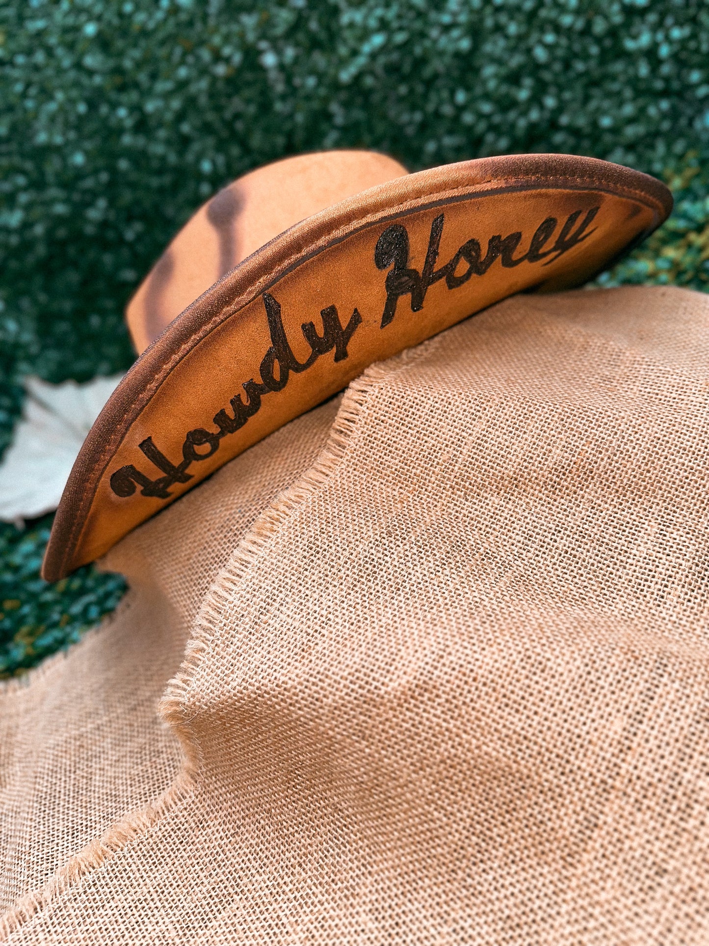 Redbird Exclusive "Howdy Honey" Vegan Suede Cowboy Hat