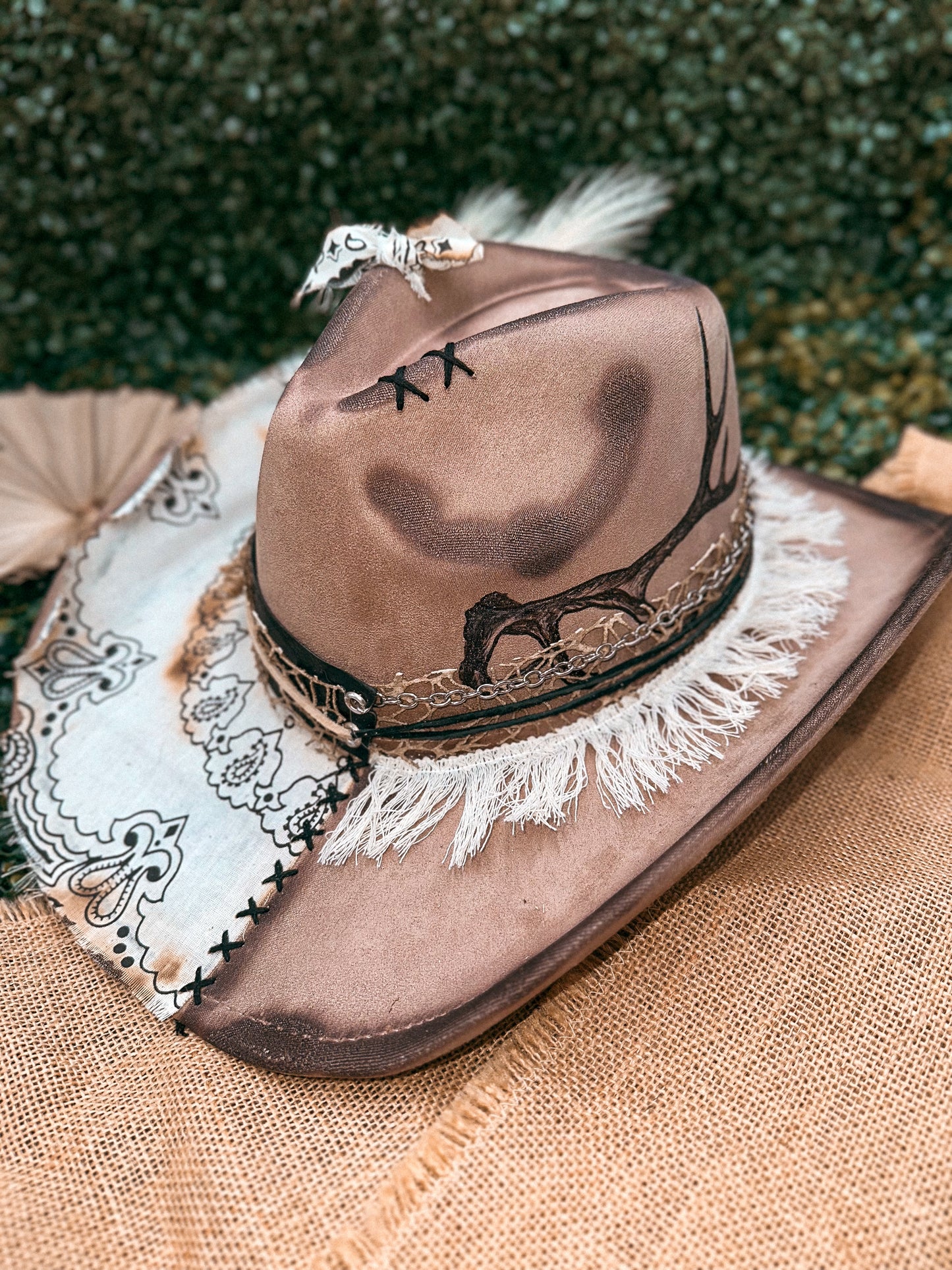 Redbird Exclusive "Wild West Wanderer" Vegan Suede Cowboy Hat