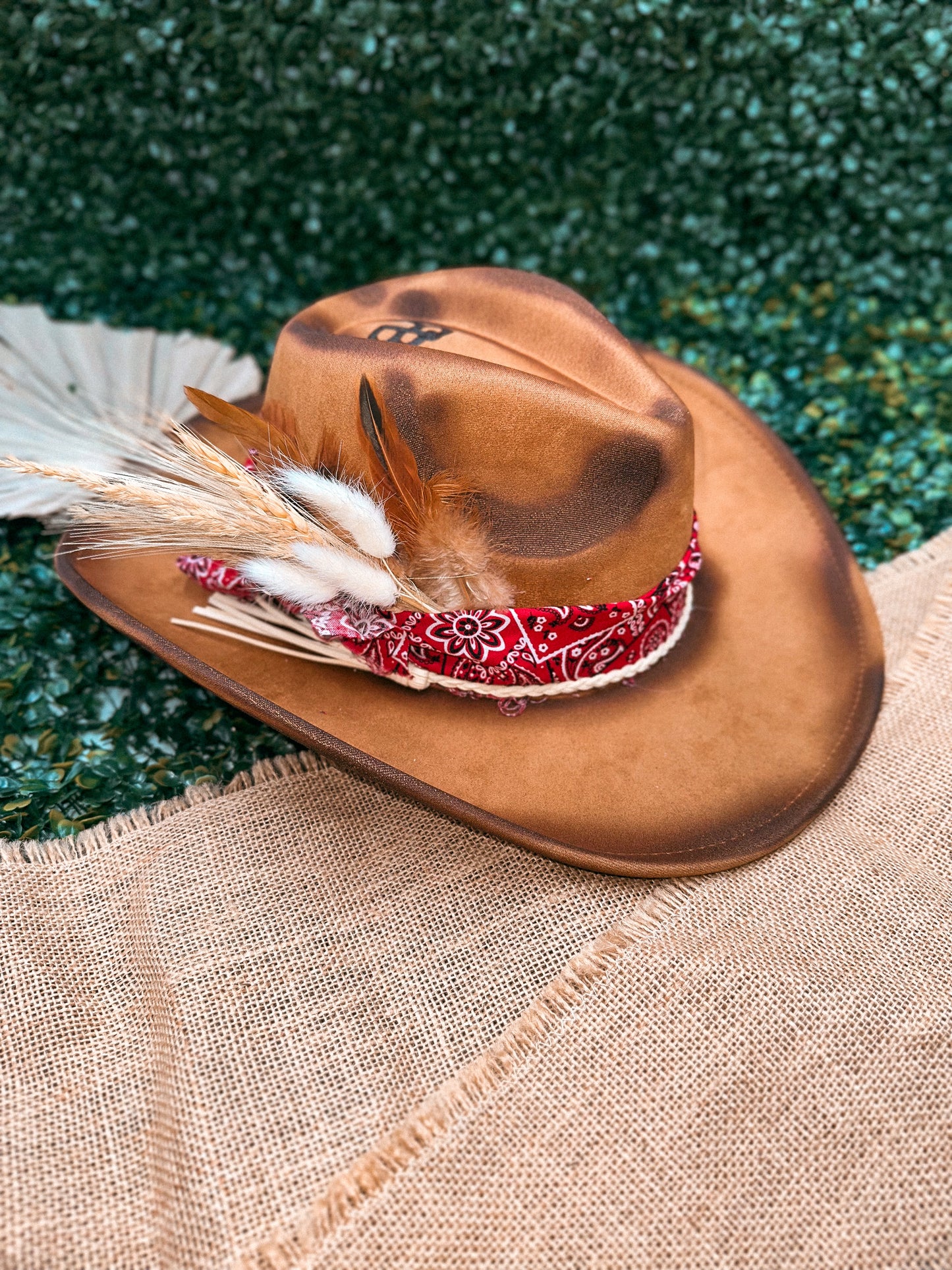 Redbird Exclusive "Howdy Honey" Vegan Suede Cowboy Hat