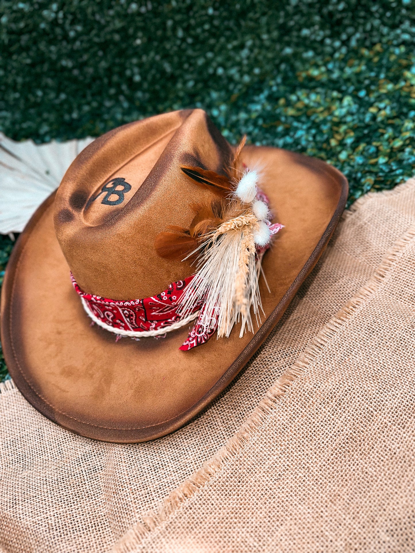 Redbird Exclusive "Howdy Honey" Vegan Suede Cowboy Hat