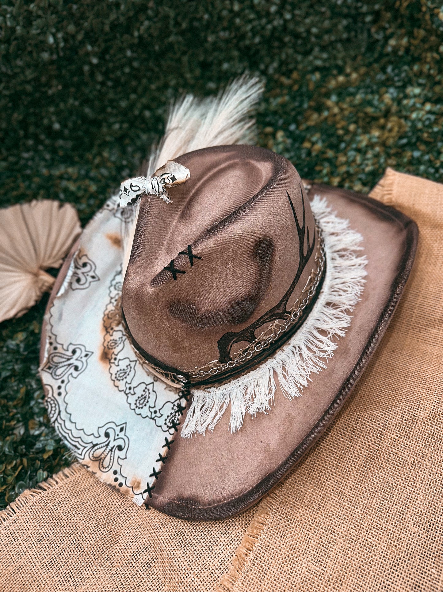 Redbird Exclusive "Wild West Wanderer" Vegan Suede Cowboy Hat