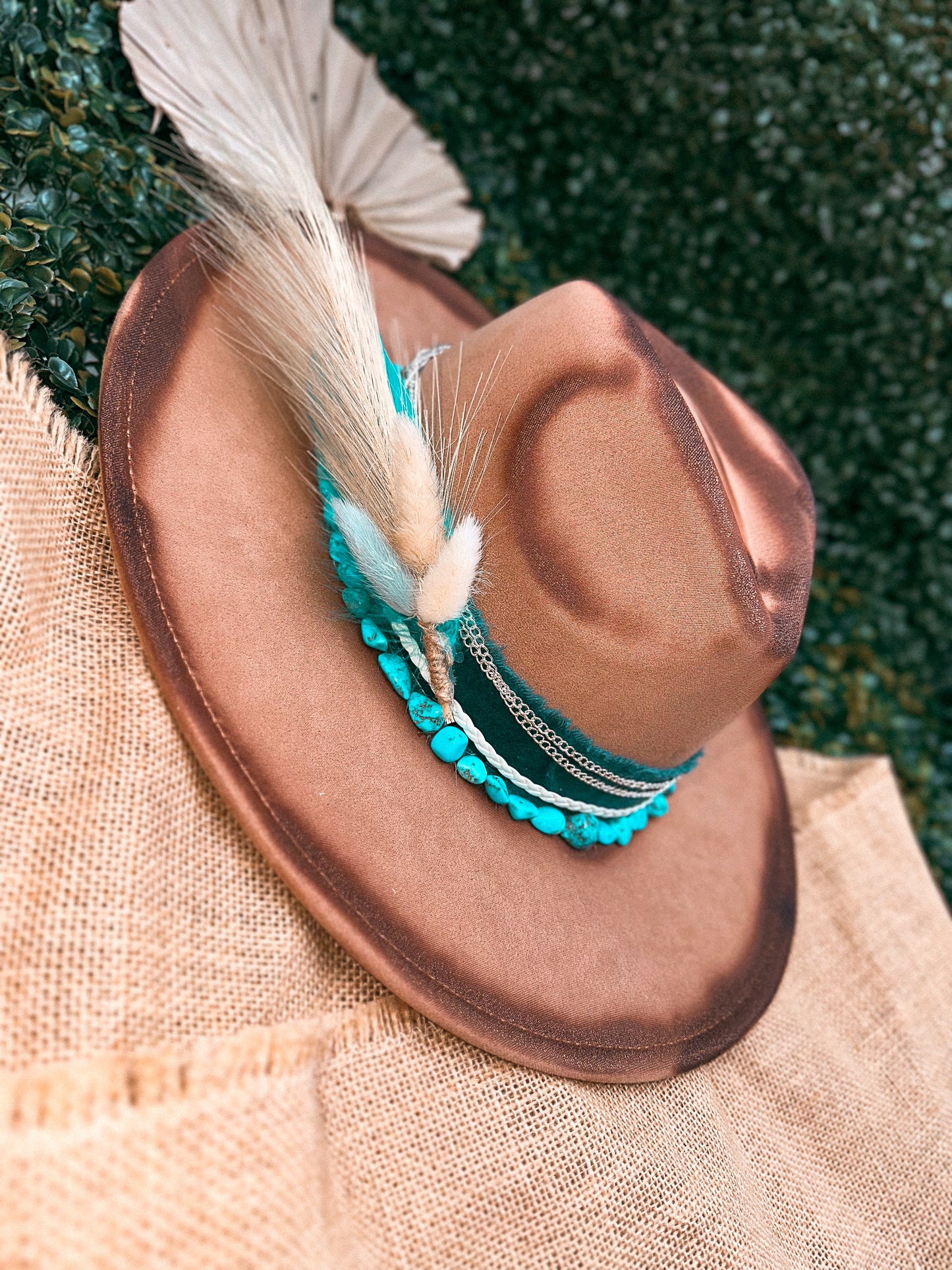 Redbird Exclusive "Desert Gem" Vegan Suede Wide Brim Hat