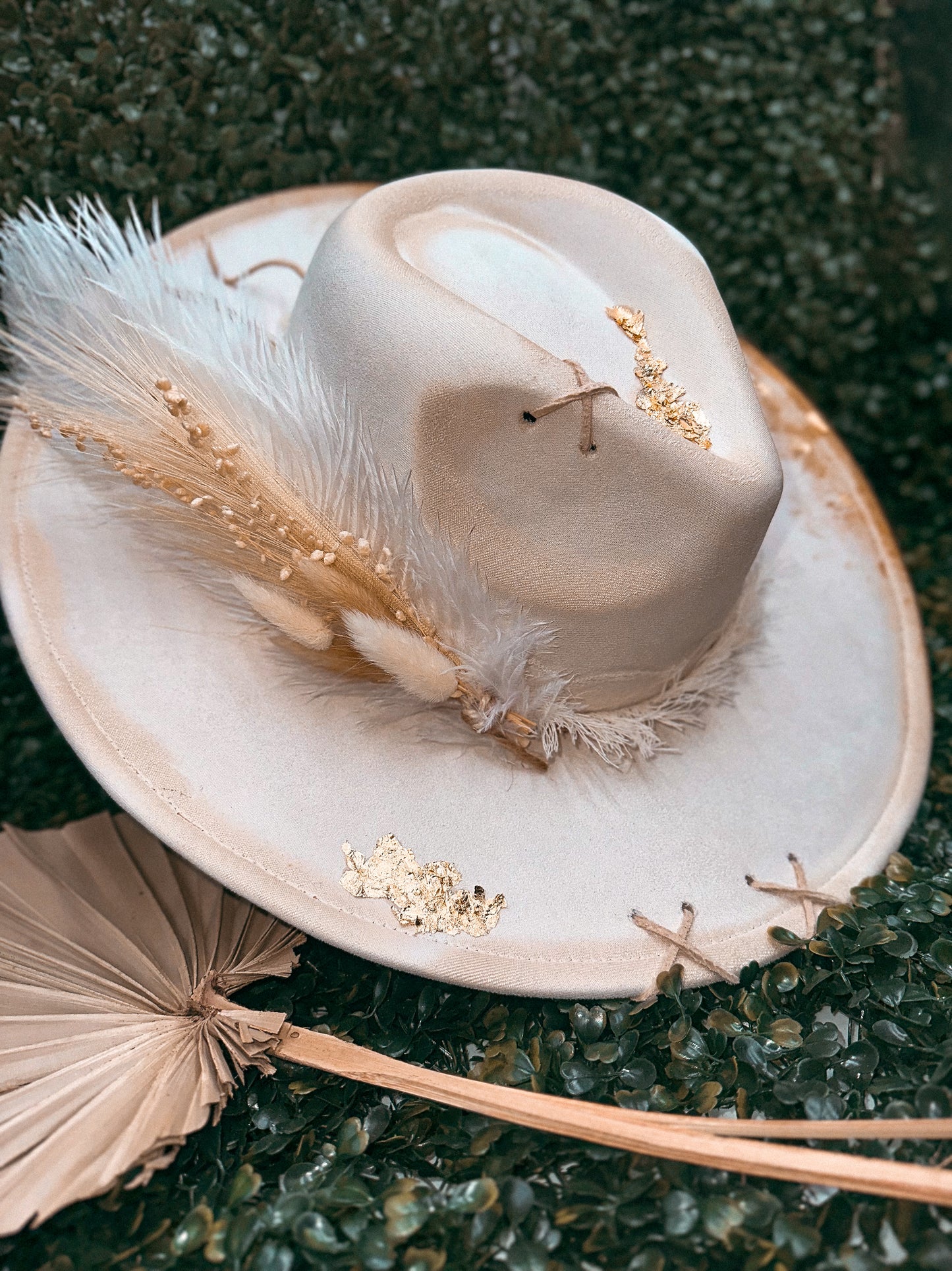 Redbird Exclusive "Desert Dusted Dreams" Vegan Suede Wide Brim Hat