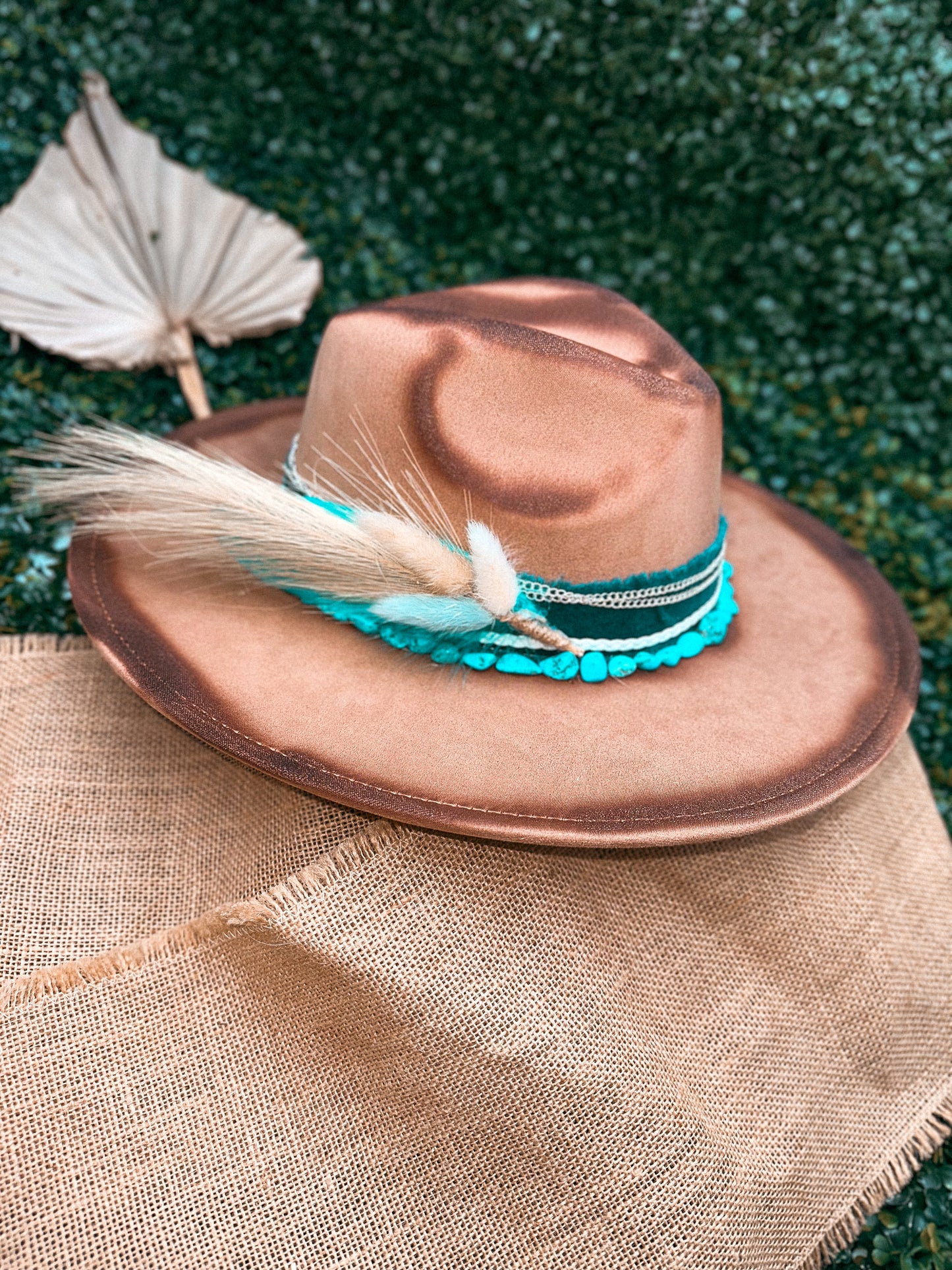 Redbird Exclusive "Desert Gem" Vegan Suede Wide Brim Hat