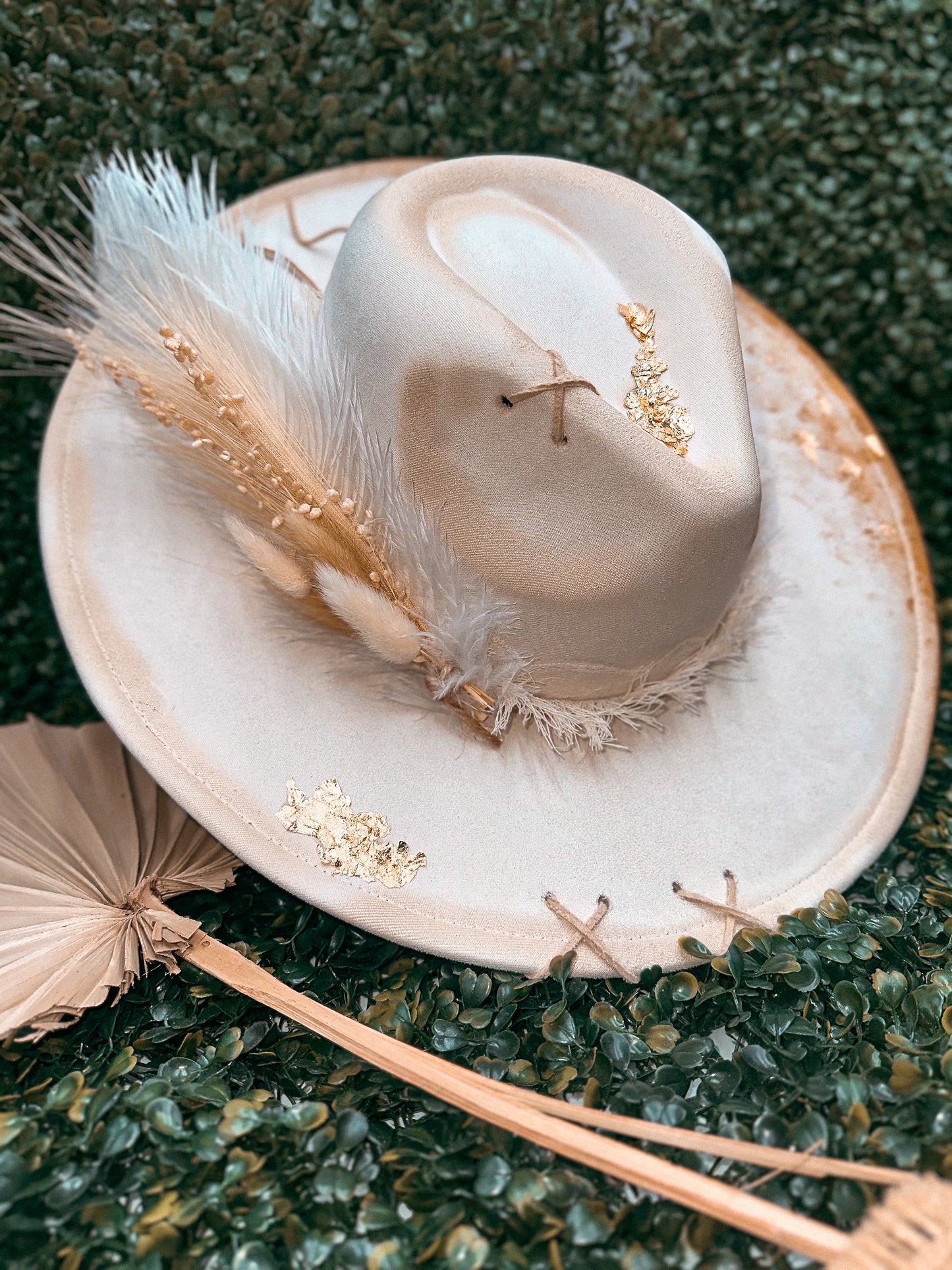 Redbird Exclusive "Desert Dusted Dreams" Vegan Suede Wide Brim Hat