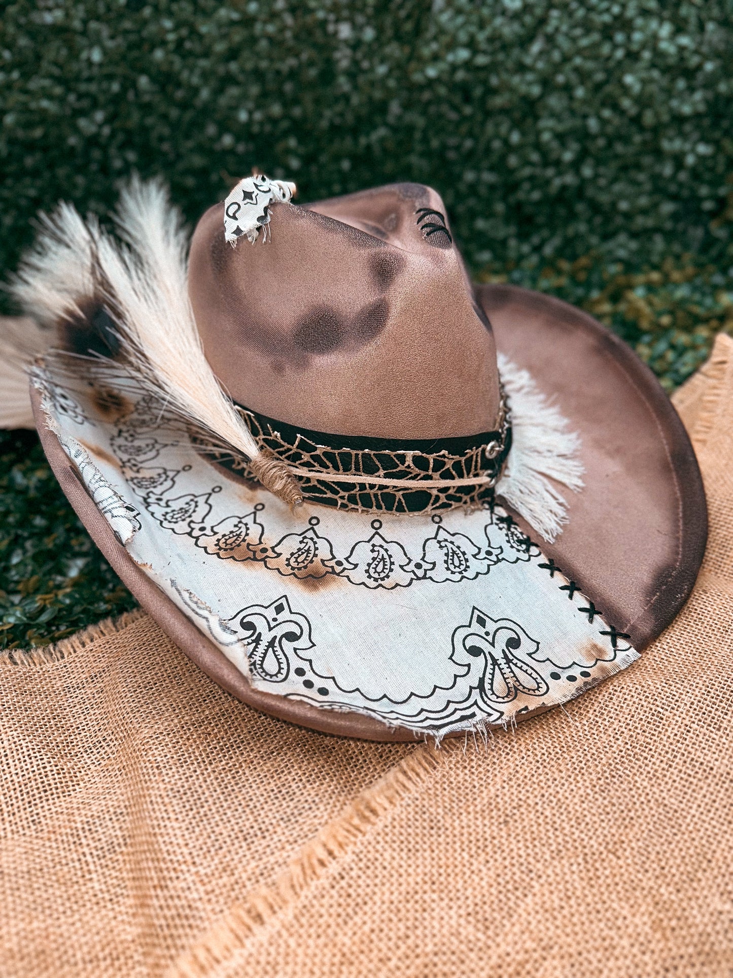 Redbird Exclusive "Wild West Wanderer" Vegan Suede Cowboy Hat
