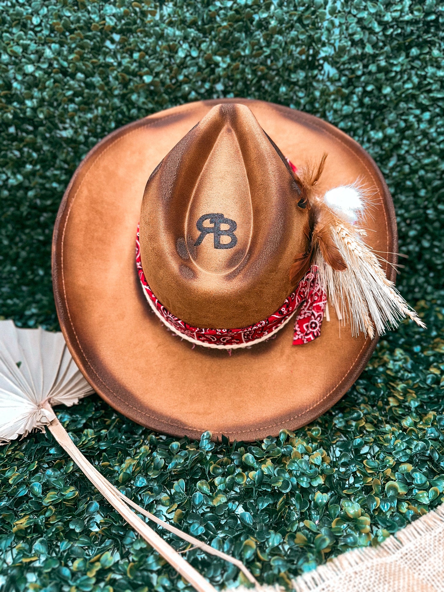 Redbird Exclusive "Howdy Honey" Vegan Suede Cowboy Hat