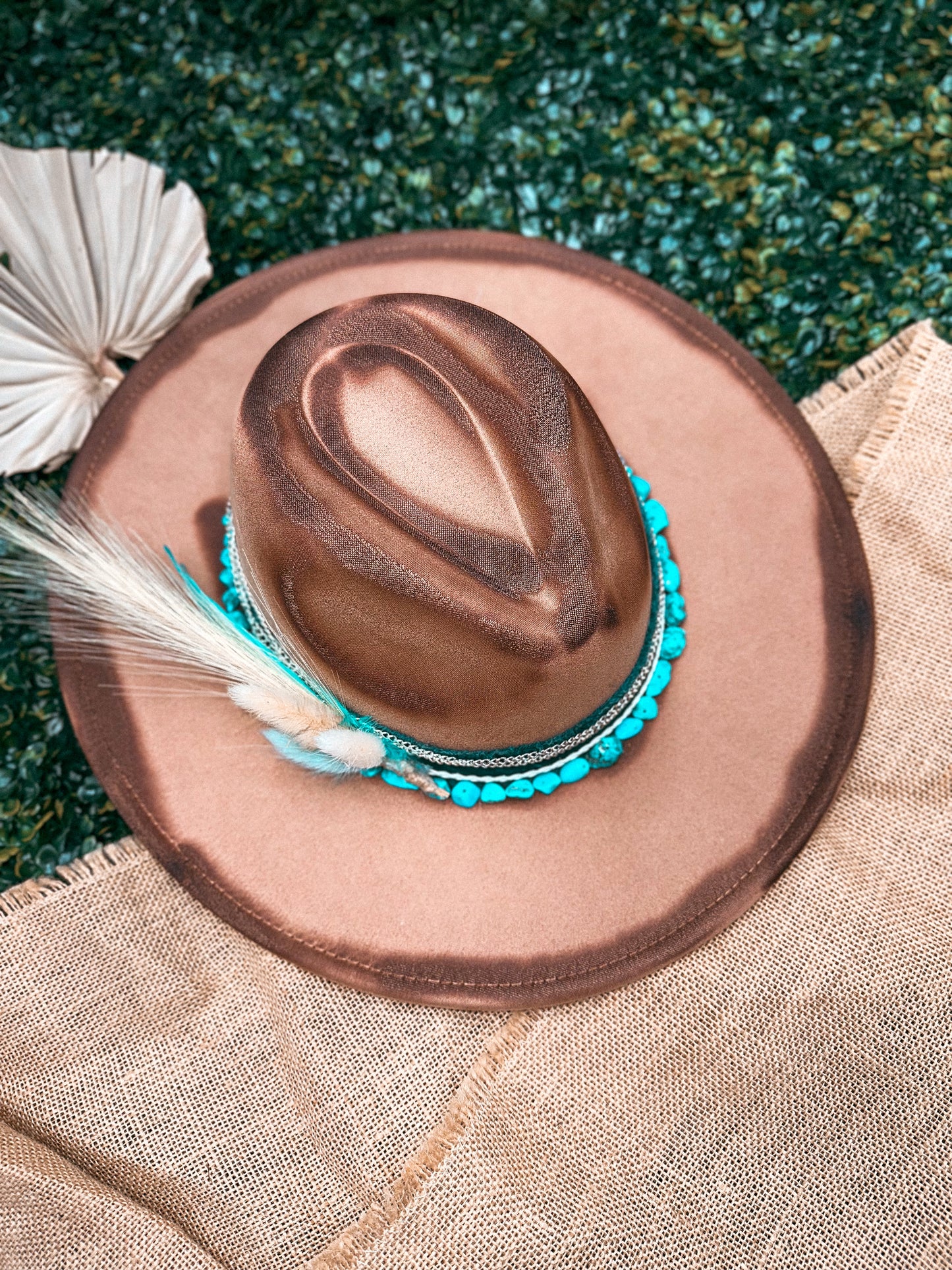 Redbird Exclusive "Desert Gem" Vegan Suede Wide Brim Hat