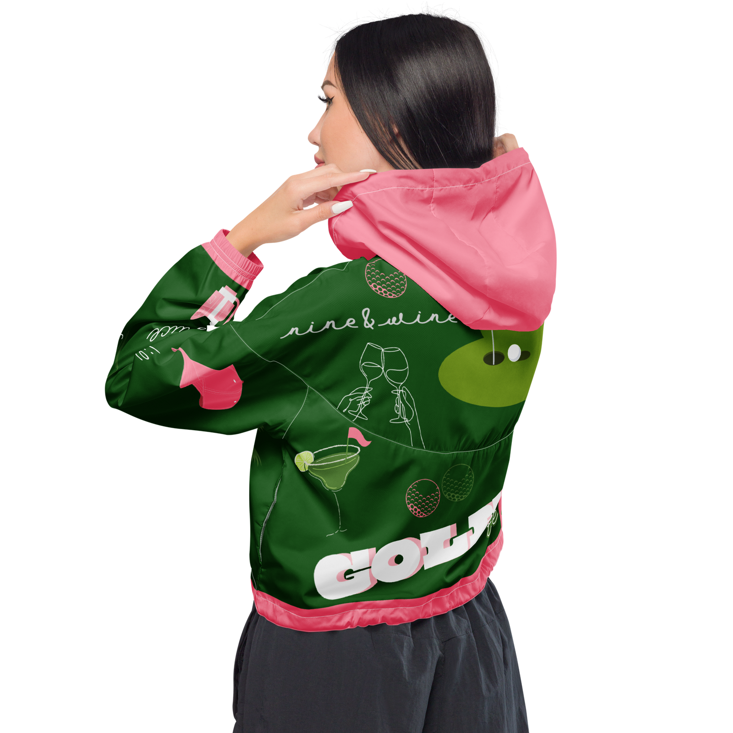 Golf “Par-Tee” Cropped Windbreaker