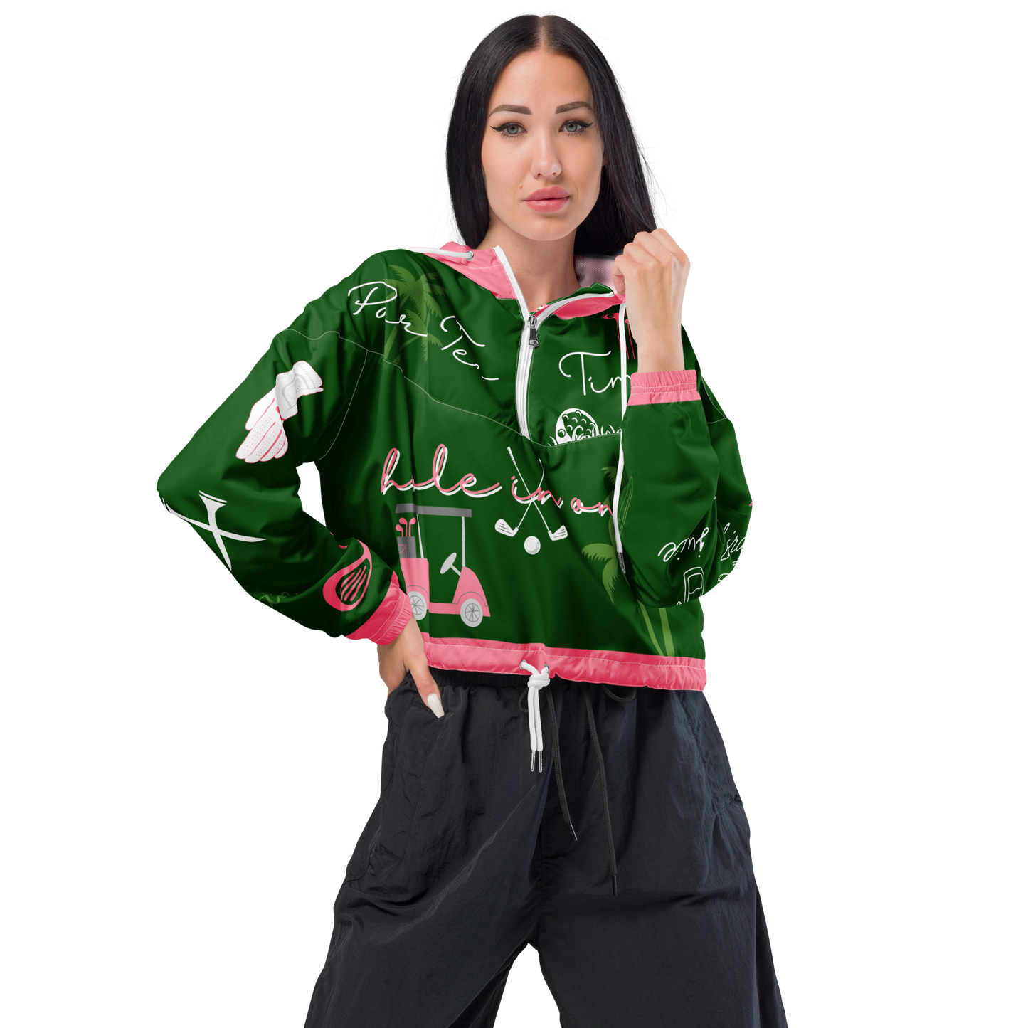 Golf “Par-Tee” Cropped Windbreaker