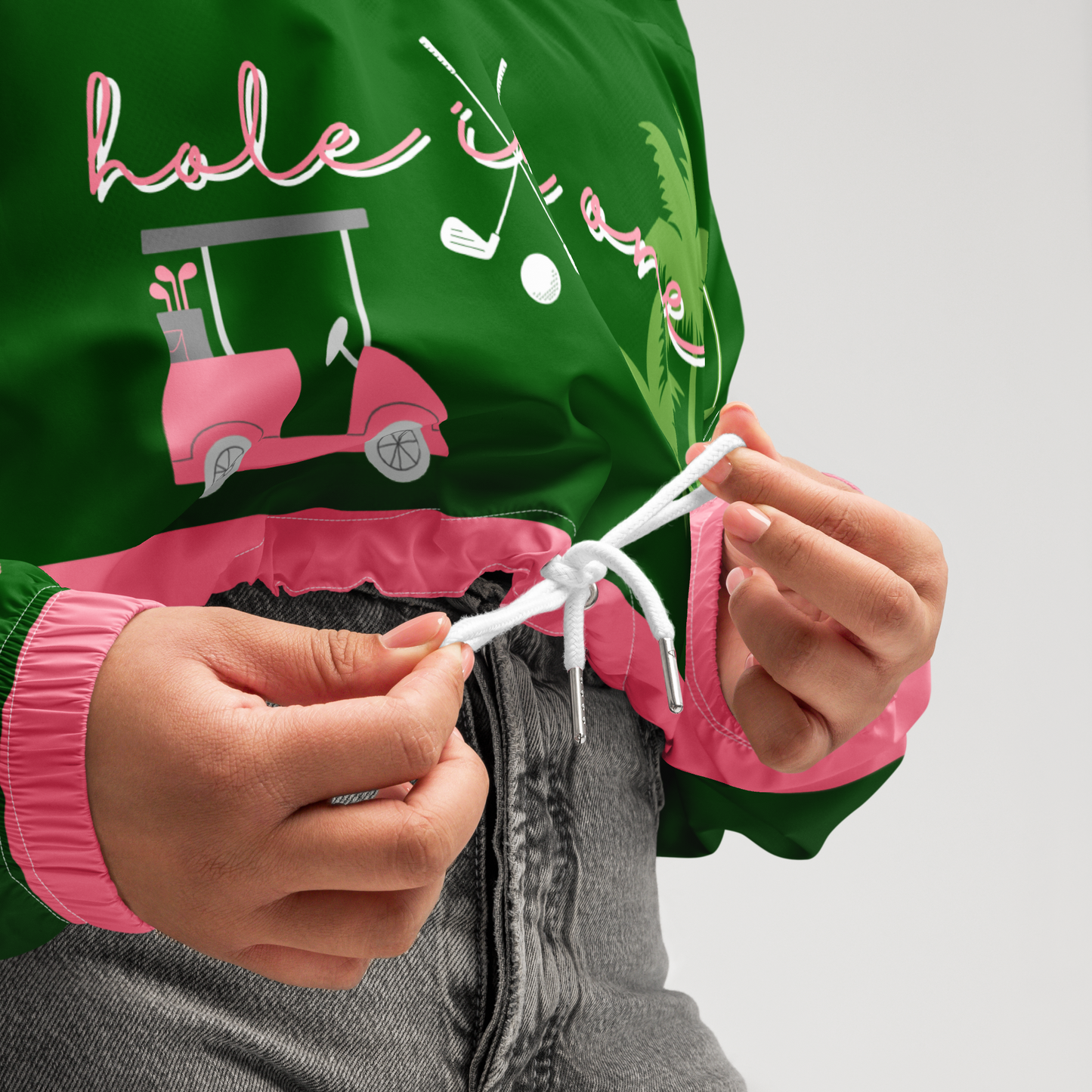 Golf “Par-Tee” Cropped Windbreaker