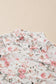 SPRING Floral Mesh High Neck Sheath Blouse